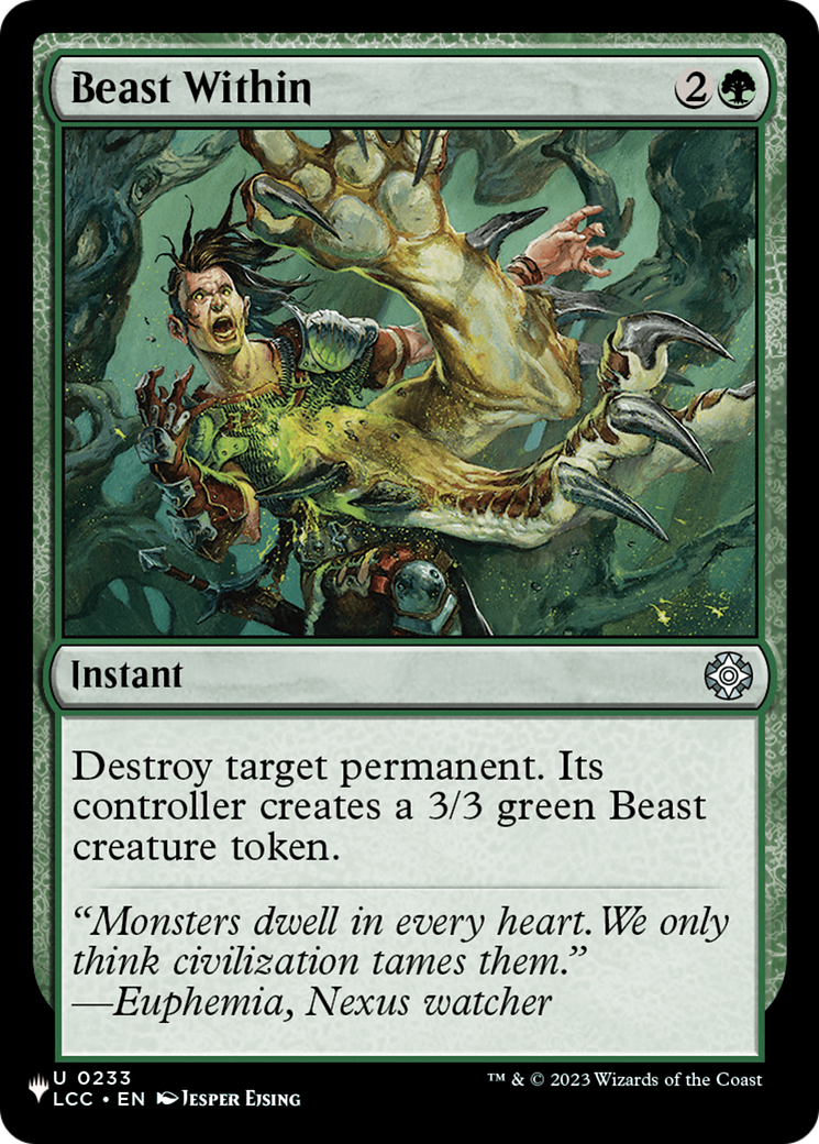 Beast Within (LCC) [The List] | Exor Games Dartmouth