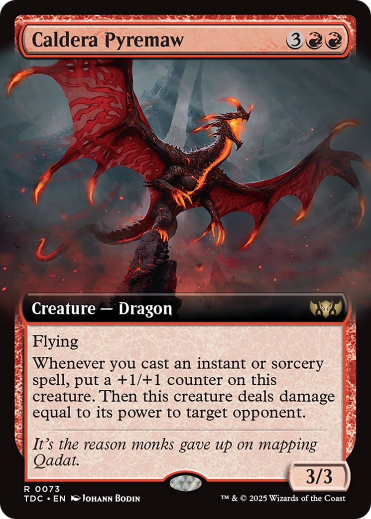 Caldera Pyremaw (Extended Art) [Tarkir: Dragonstorm Commander] | Exor Games Dartmouth