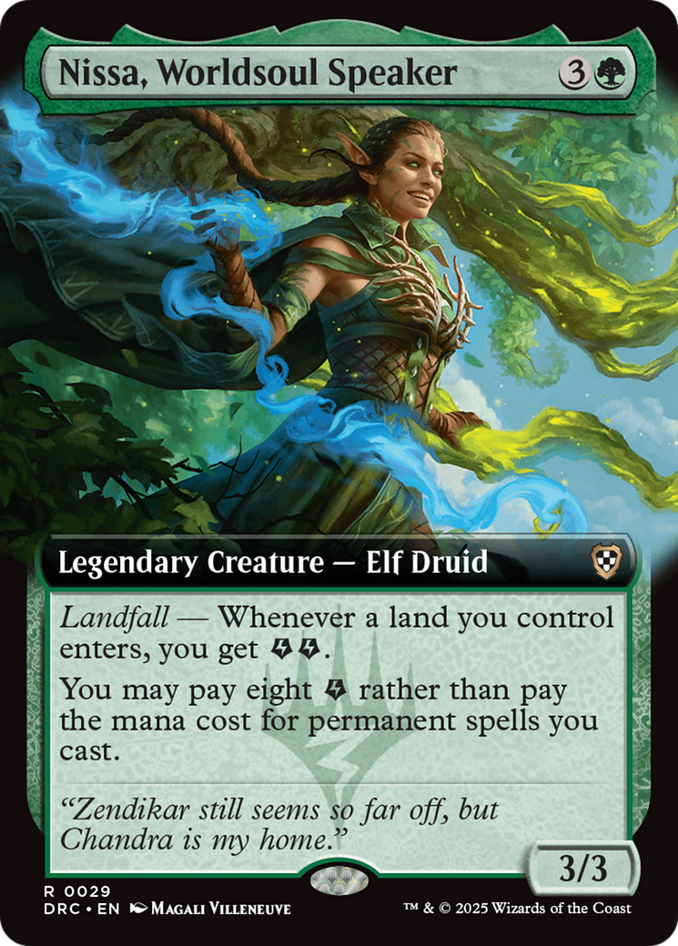 Nissa, Worldsoul Speaker (Extended Art) [Aetherdrift Commander] | Exor Games Dartmouth