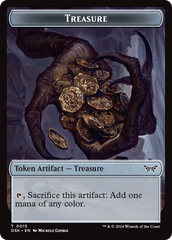 Treasure // Manifest Double-Sided Token [Duskmourn: House of Horror Tokens] | Exor Games Dartmouth