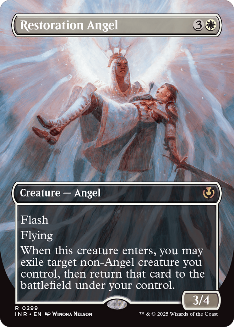 Restoration Angel (Borderless) [Innistrad Remastered] | Exor Games Dartmouth