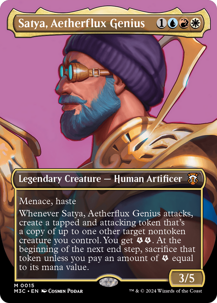 Satya, Aetherflux Genius (Borderless) [Modern Horizons 3 Commander] | Exor Games Dartmouth