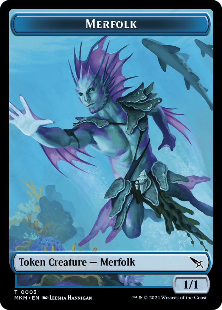 Merfolk Token [Murders at Karlov Manor Tokens] | Exor Games Dartmouth