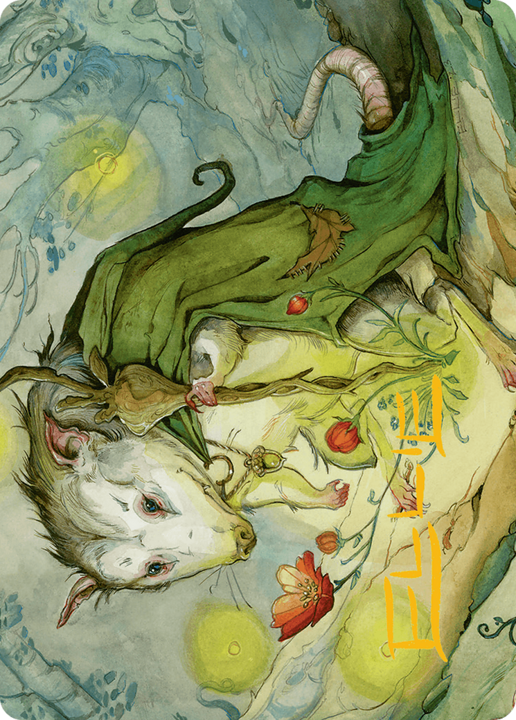 Tender Wildguide Art Card (Gold-Stamped Signature) [Bloomburrow Art Series] | Exor Games Dartmouth