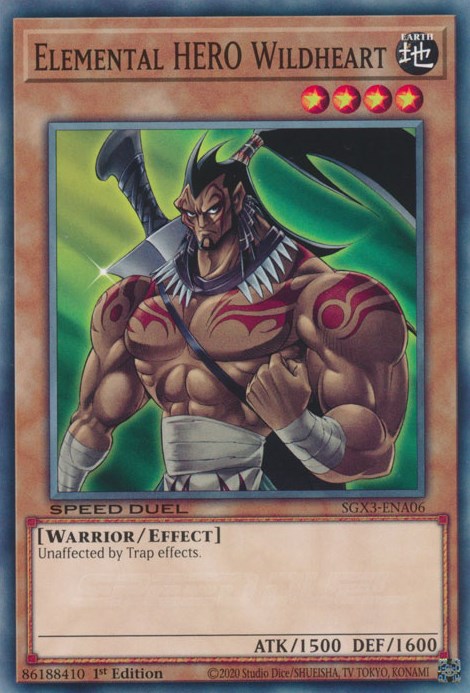 Elemental HERO Wildheart [SGX3-ENA06] Common | Exor Games Dartmouth