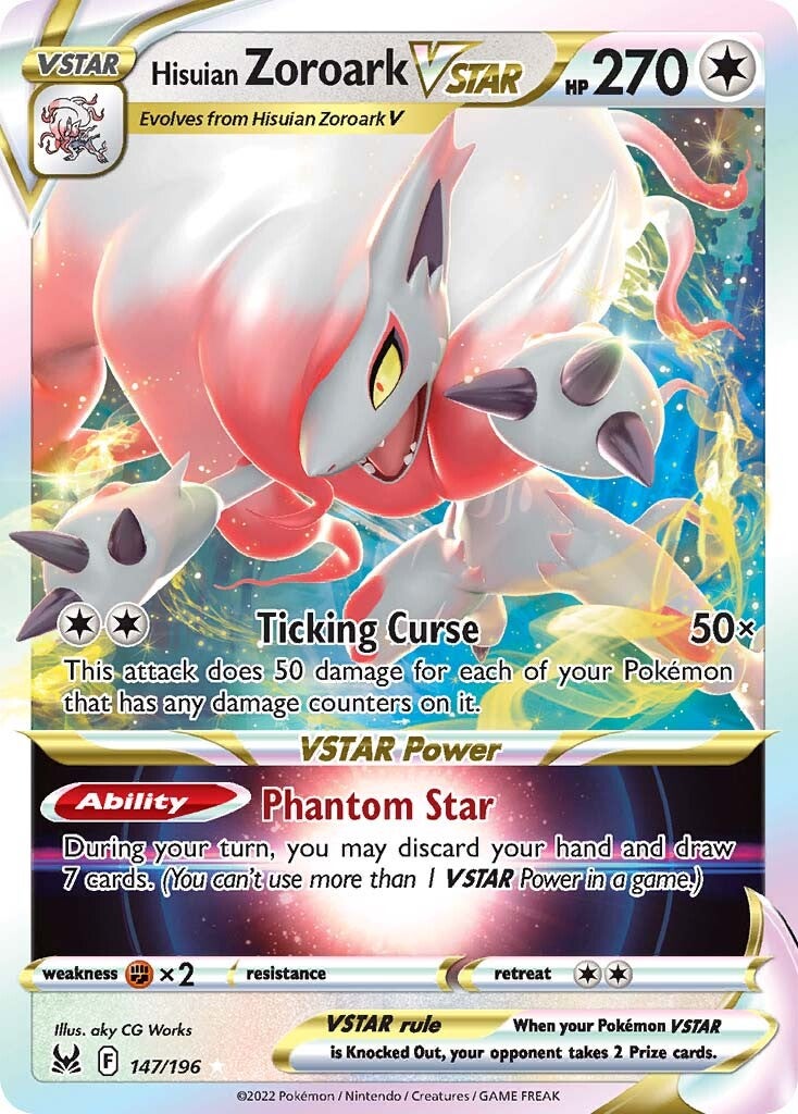 Hisuian Zoroark VSTAR (147/196) [Sword & Shield: Lost Origin] | Exor Games Dartmouth