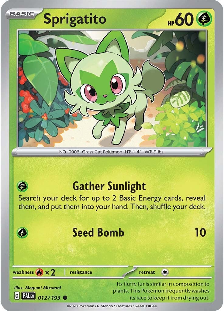 Sprigatito (012/193) [Scarlet & Violet: Paldea Evolved] | Exor Games Dartmouth