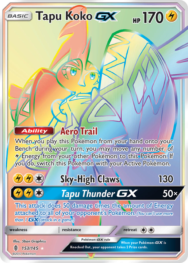 Tapu Koko GX (153/145) [Sun & Moon: Guardians Rising] | Exor Games Dartmouth