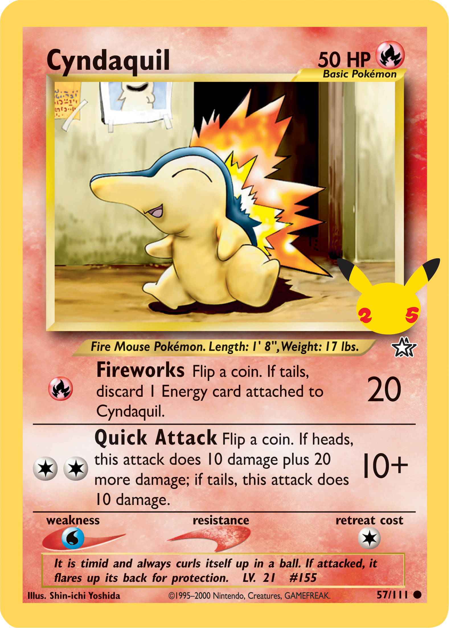 Cyndaquil (57/111) (Jumbo Card) [First Partner Pack] | Exor Games Dartmouth