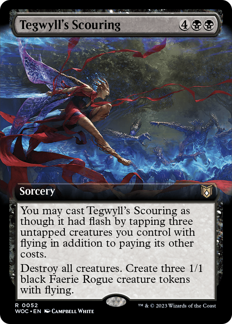 Tegwyll's Scouring (Extended Art) [Wilds of Eldraine Commander] | Exor Games Dartmouth