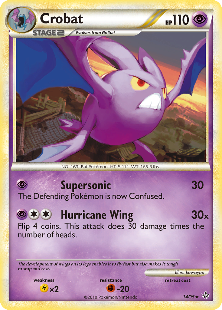 Crobat (14/95) [HeartGold & SoulSilver: Unleashed] | Exor Games Dartmouth