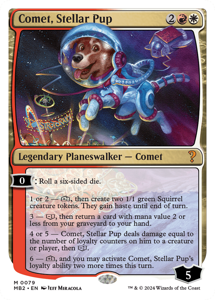 Comet, Stellar Pup [Mystery Booster 2] | Exor Games Dartmouth