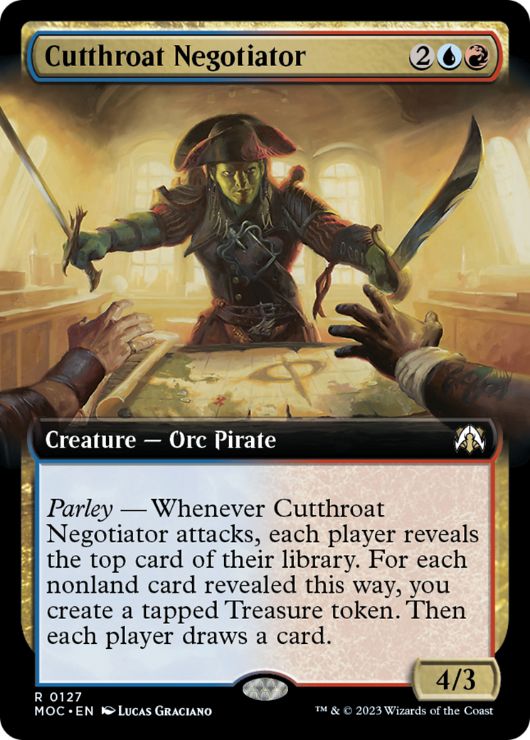 Cutthroat Negotiator (Extended Art) [March of the Machine Commander] | Exor Games Dartmouth