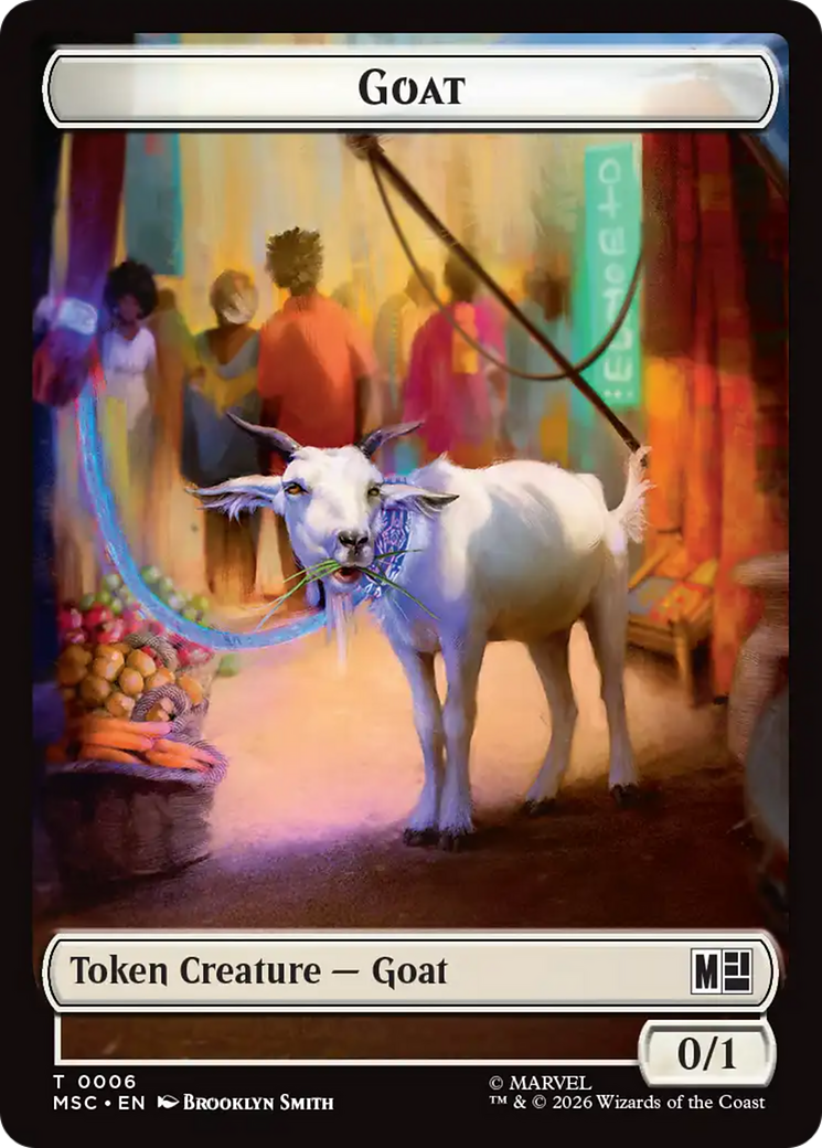 Soldier // Goat Double-Sided Token [Marvel Super Heroes Commander Tokens] | Exor Games Dartmouth