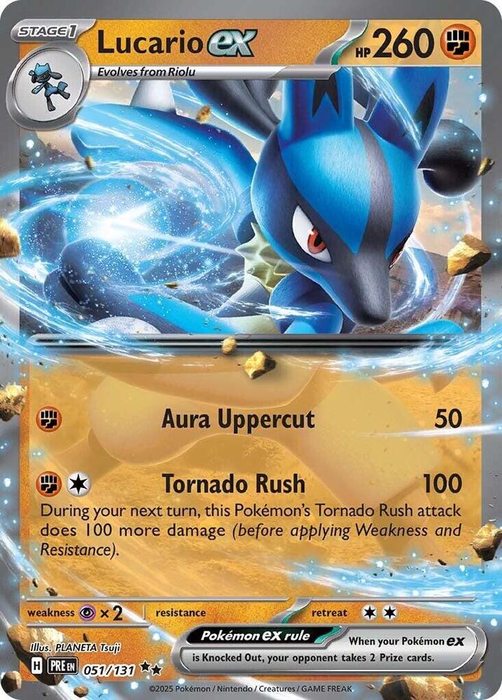 Lucario ex (051/131) [Scarlet & Violet: Prismatic Evolutions] | Exor Games Dartmouth