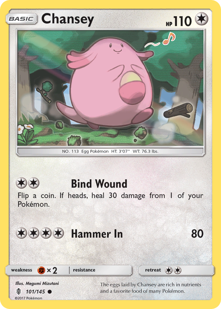 Chansey (101/145) [Sun & Moon: Guardians Rising] | Exor Games Dartmouth