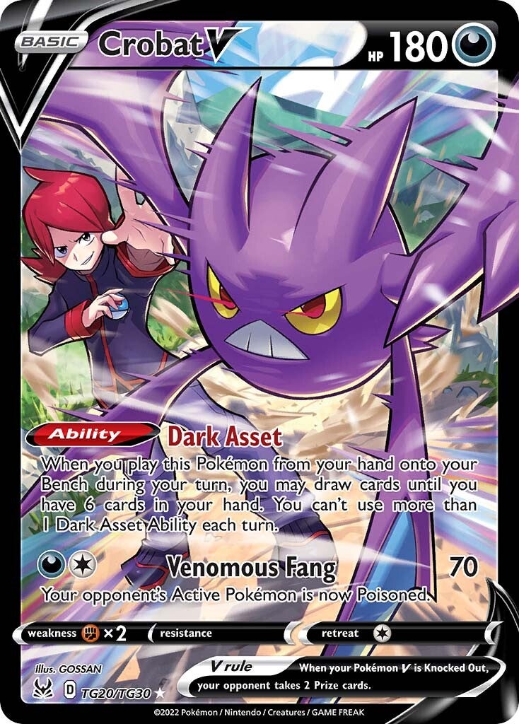 Crobat V (TG20/TG30) [Sword & Shield: Lost Origin] | Exor Games Dartmouth