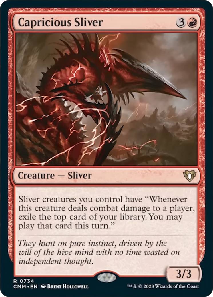 Capricious Sliver [Commander Masters] | Exor Games Dartmouth