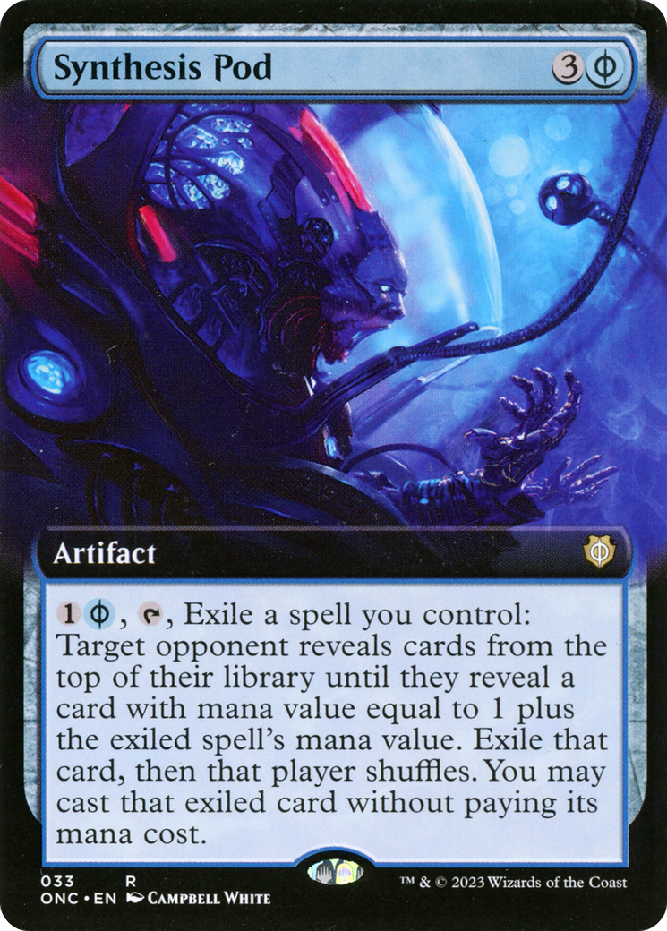 Synthesis Pod (Extended Art) [Phyrexia: All Will Be One Commander] | Exor Games Dartmouth