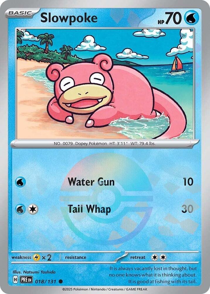 Slowpoke (018/131) (Poke Ball Pattern) [Scarlet & Violet: Prismatic Evolutions] | Exor Games Dartmouth
