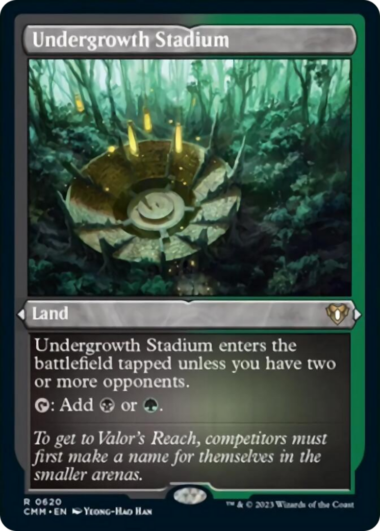 Undergrowth Stadium (Foil Etched) [Commander Masters] | Exor Games Dartmouth