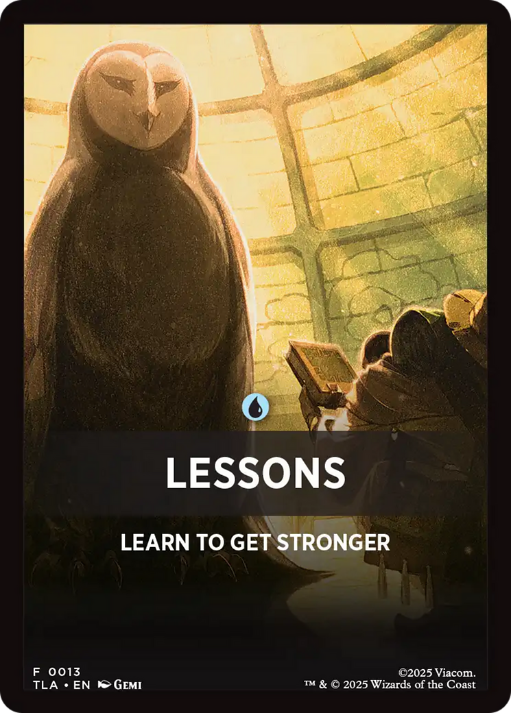 Lessons Theme Card [Avatar: The Last Airbender Tokens] | Exor Games Dartmouth