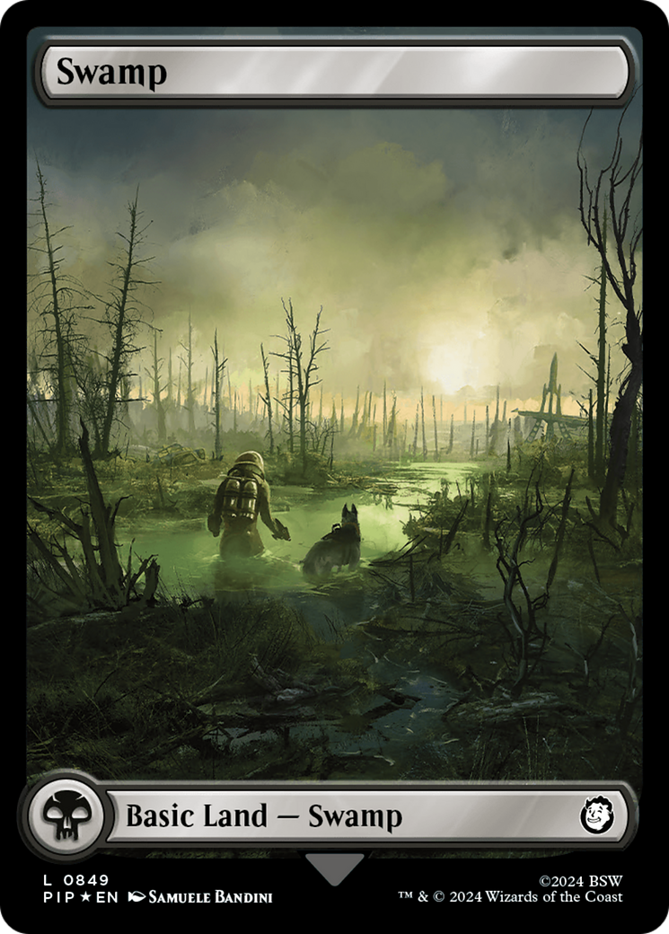 Swamp (0849) (Surge Foil) [Fallout] | Exor Games Dartmouth