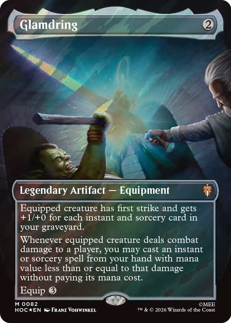 Glamdring (Borderless) (Surge Foil) [The Hobbit: Eternal-Legal] | Exor Games Dartmouth