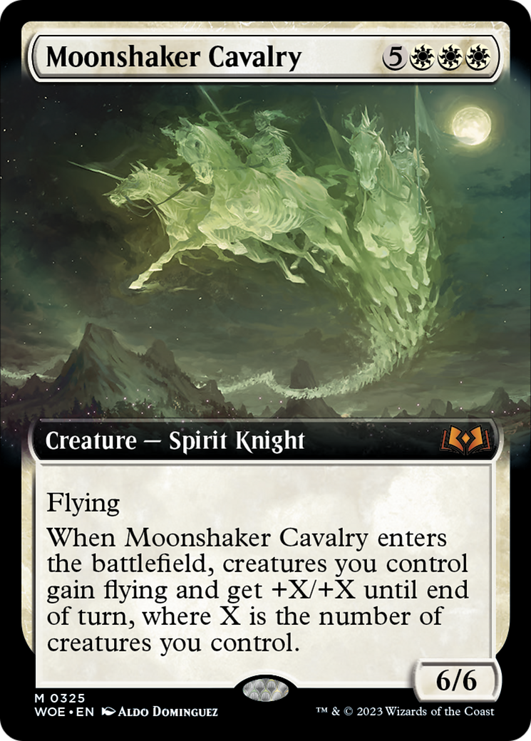 Moonshaker Cavalry (Extended Art) [Wilds of Eldraine] | Exor Games Dartmouth