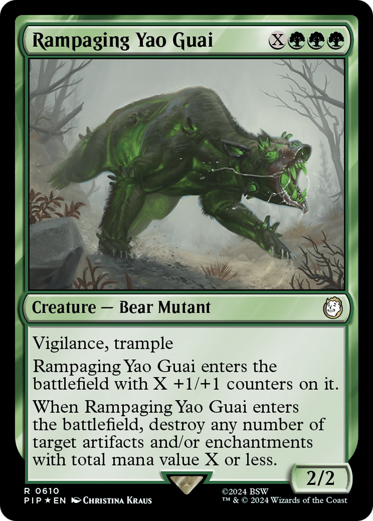 Rampaging Yao Guai (Surge Foil) [Fallout] | Exor Games Dartmouth