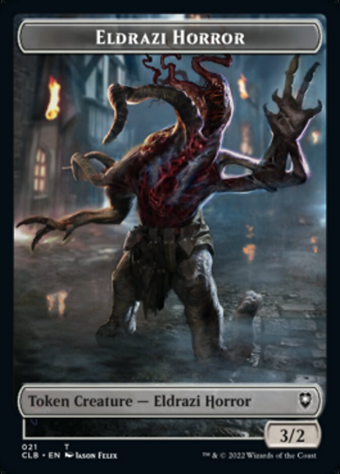Horror // Eldrazi Horror Double-Sided Token [Commander Legends: Battle for Baldur's Gate Tokens] | Exor Games Dartmouth