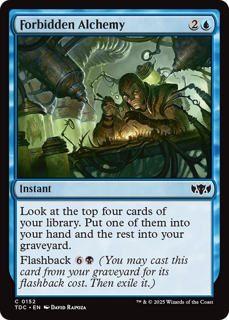 Forbidden Alchemy [Tarkir: Dragonstorm Commander] | Exor Games Dartmouth