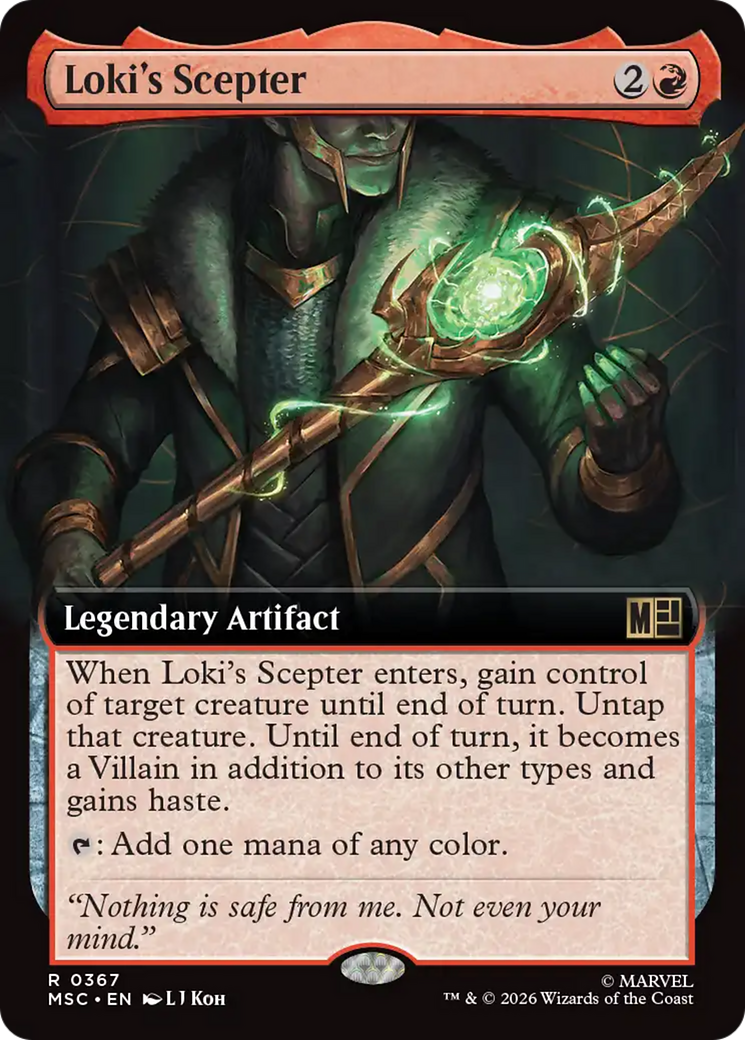 Loki's Scepter (Extended Art) [Marvel Super Heroes Commander] | Exor Games Dartmouth