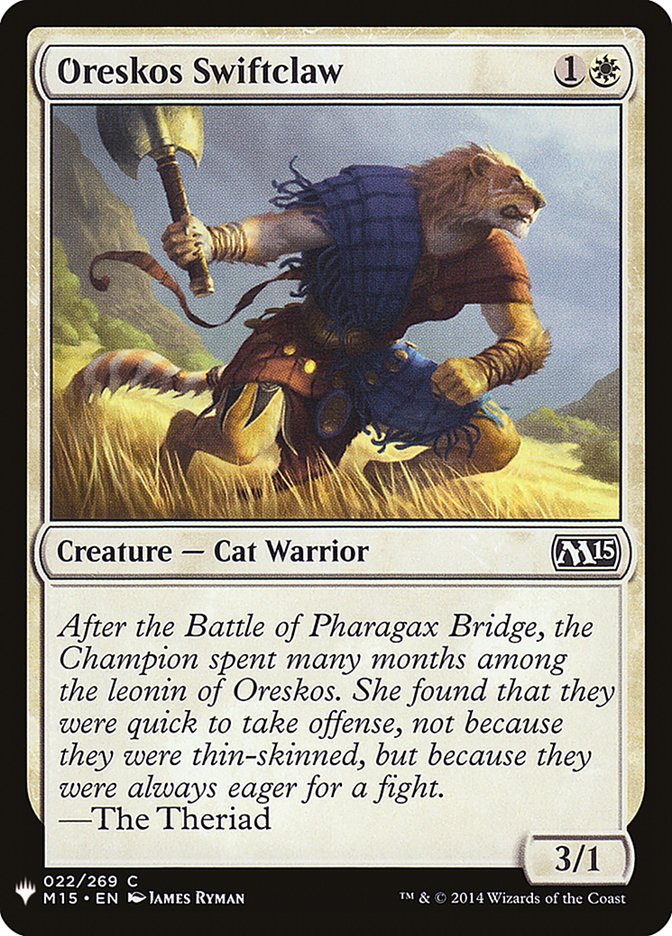 Oreskos Swiftclaw [Mystery Booster] | Exor Games Dartmouth