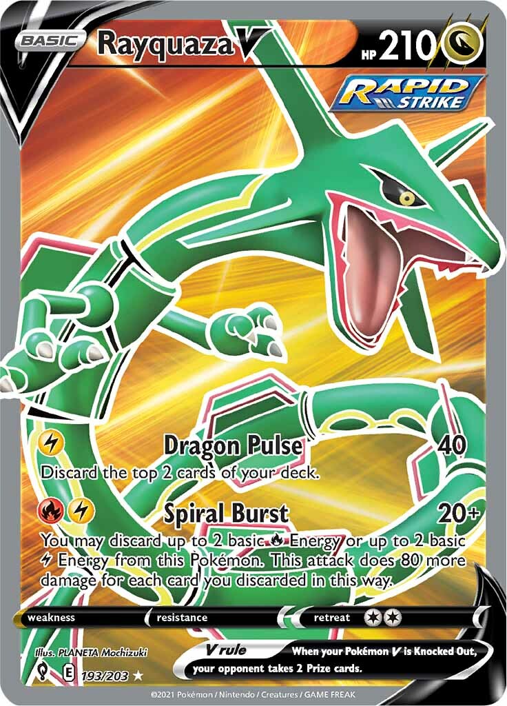 Rayquaza V (193/203) [Sword & Shield: Evolving Skies] | Exor Games Dartmouth