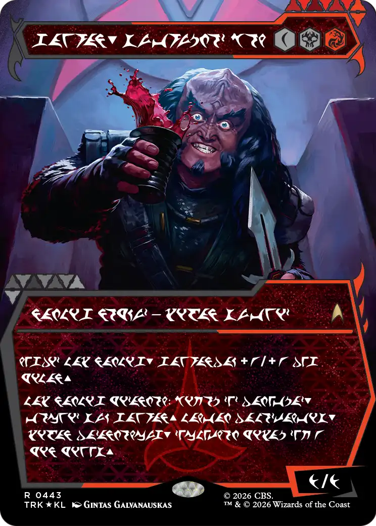 Gowron, Eager for Battle (Showcase) (Klingon) [Star Trek] | Exor Games Dartmouth