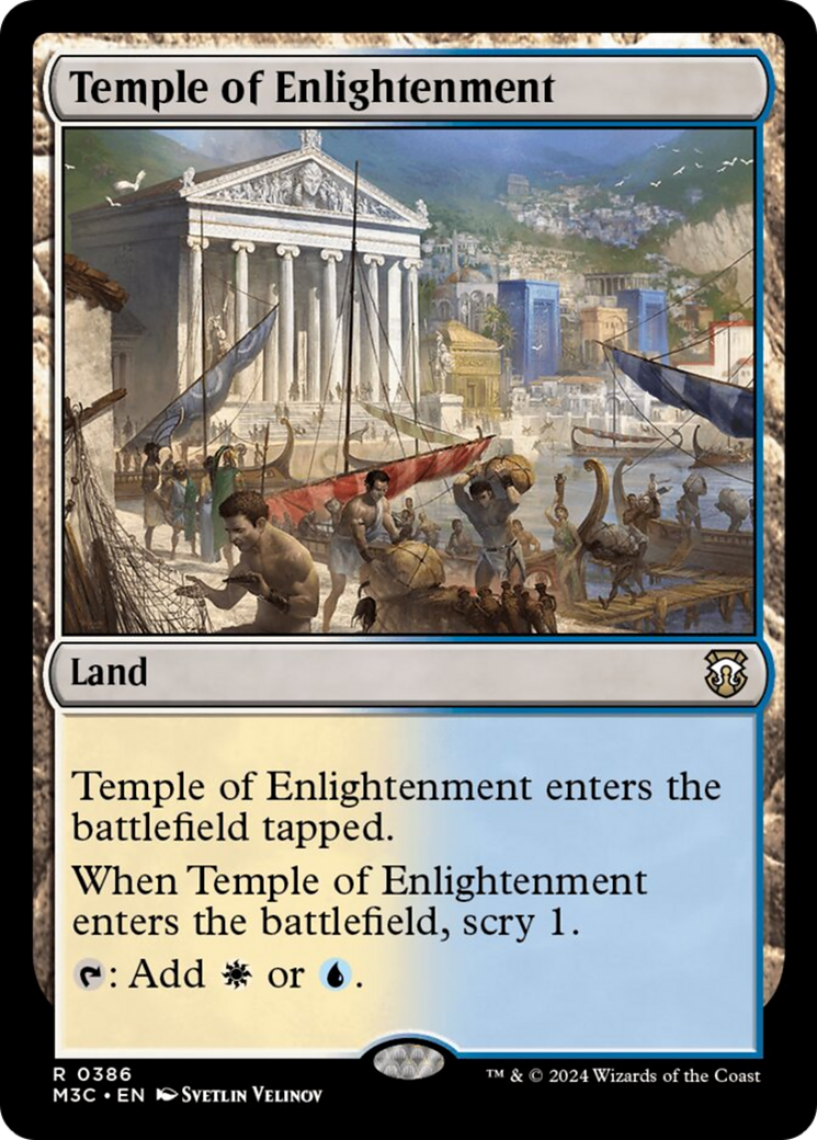 Temple of Enlightenment (Ripple Foil) [Modern Horizons 3 Commander] | Exor Games Dartmouth