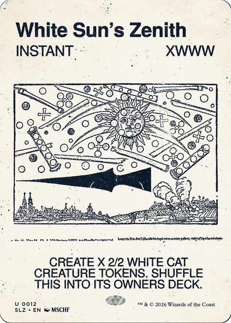 White Sun's Zenith (0012) [Secret Lair x MSCHF: The Zeta Set] | Exor Games Dartmouth