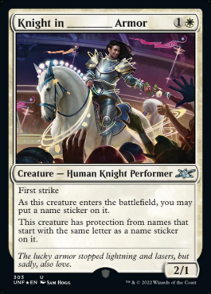 Knight in _____ Armor (Galaxy Foil) [Unfinity] | Exor Games Dartmouth