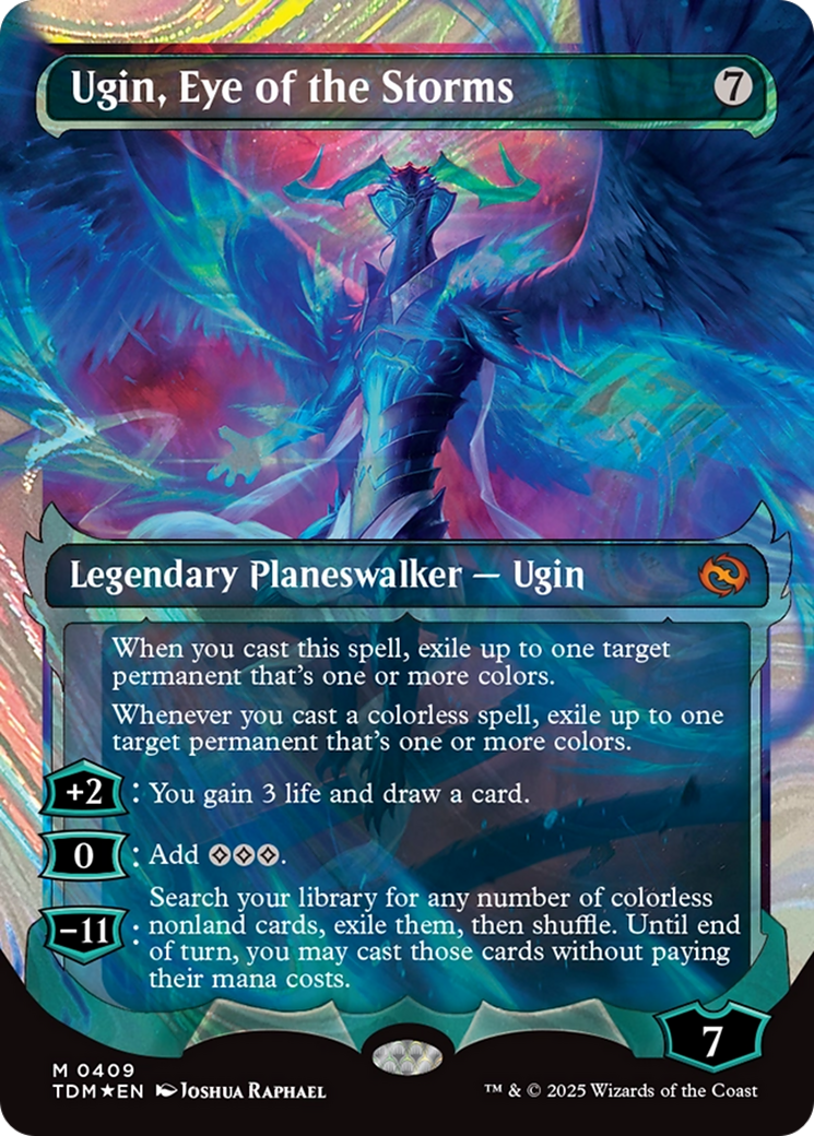Ugin, Eye of the Storms (Showcase) (Halo Foil) [Tarkir: Dragonstorm] | Exor Games Dartmouth