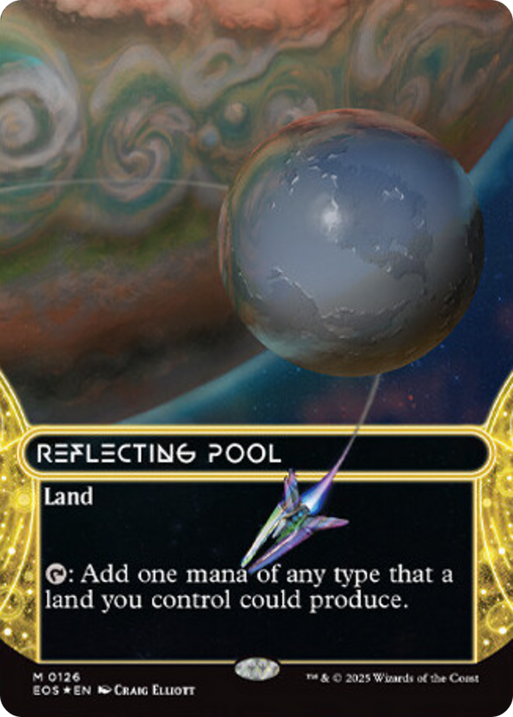 Reflecting Pool (0126) (Borderless) (Galaxy Foil) [Edge of Eternities: Stellar Sights] | Exor Games Dartmouth