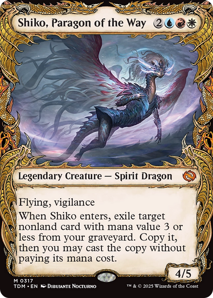 Shiko, Paragon of the Way (Showcase) [Tarkir: Dragonstorm] | Exor Games Dartmouth