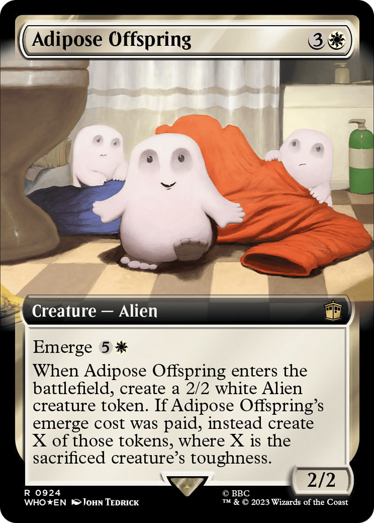 Adipose Offspring (Extended Art) (Surge Foil) [Doctor Who] | Exor Games Dartmouth