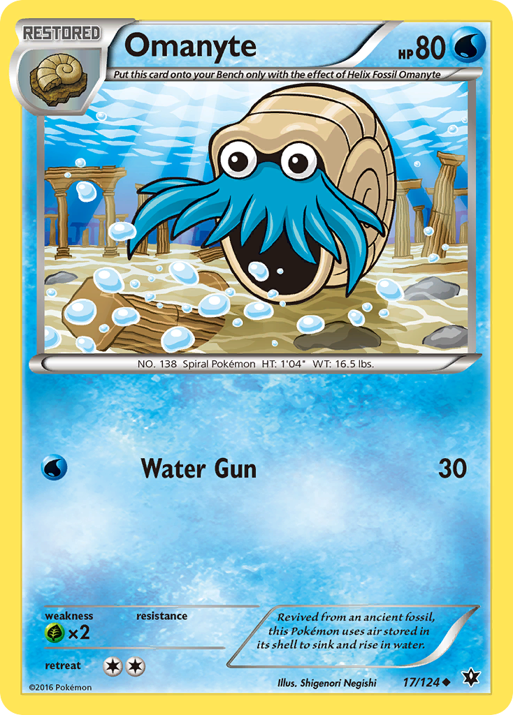 Omanyte (17/124) [XY: Fates Collide] | Exor Games Dartmouth