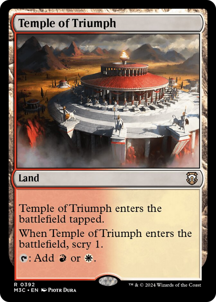 Temple of Triumph (Ripple Foil) [Modern Horizons 3 Commander] | Exor Games Dartmouth