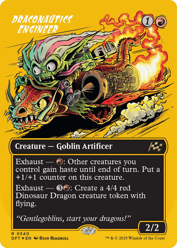 Draconautics Engineer (Borderless) (First-Place Foil) [Aetherdrift] | Exor Games Dartmouth