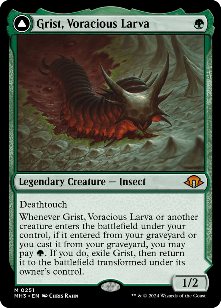 Grist, Voracious Larva // Grist, the Plague Swarm [Modern Horizons 3] | Exor Games Dartmouth