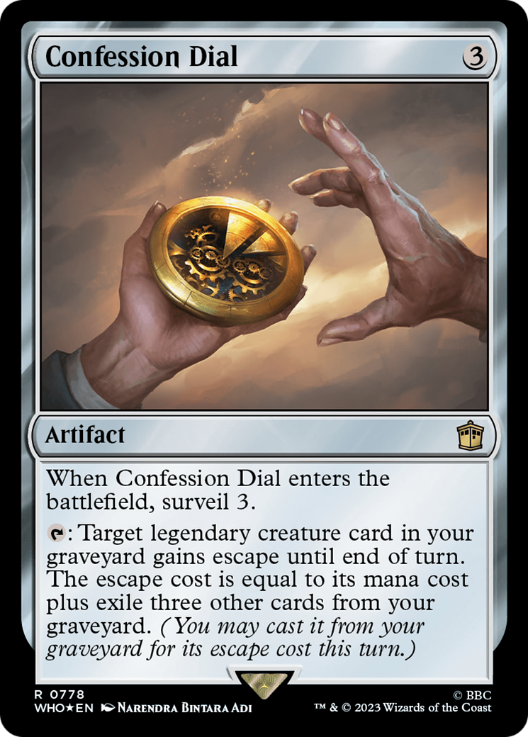 Confession Dial (Surge Foil) [Doctor Who] | Exor Games Dartmouth