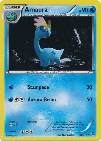 Amaura (25/111) (Cosmos Holo) [XY: Furious Fists] | Exor Games Dartmouth