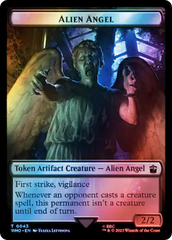 Alien Angel // Clue (0053) Double-Sided Token (Surge Foil) [Doctor Who Tokens] | Exor Games Dartmouth